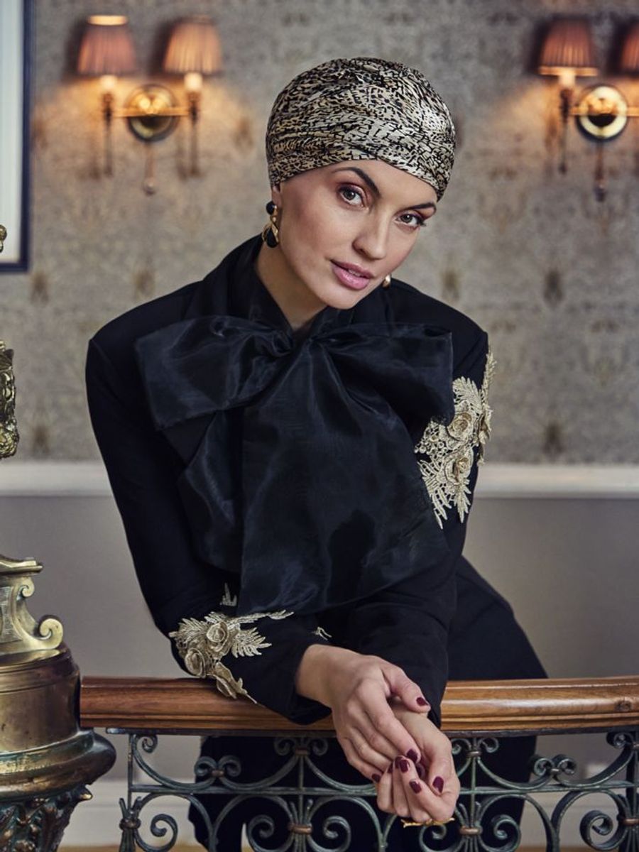 Hodeplagg Sapphire Boho Turban 