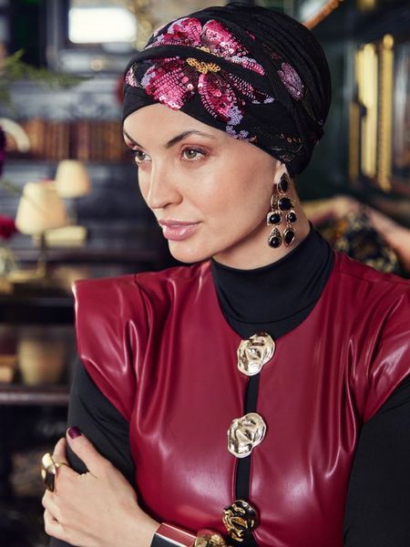 Hovedbilde Hodeplagg HocPerla Boho Turban set