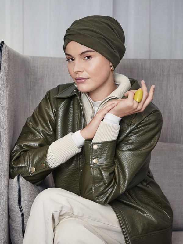 Hodeplagg HocZoya V Turban Kombu Green