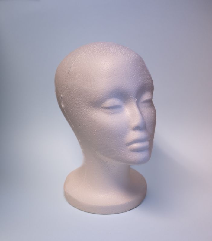 Styrofoam huvud