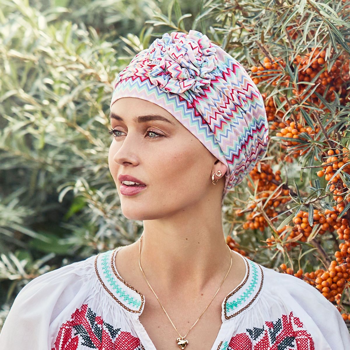 Hodeplagg HocLotus Turban Printed 