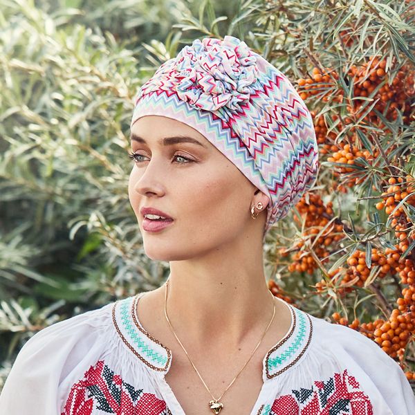 Hovedbilde Hodeplagg HocLotus Turban Printed 