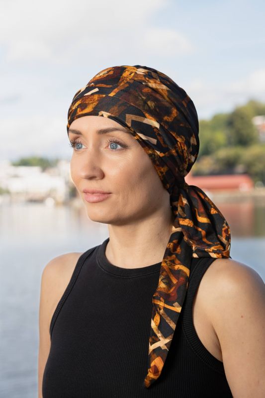 Hodeplagg The Softie Wrap print