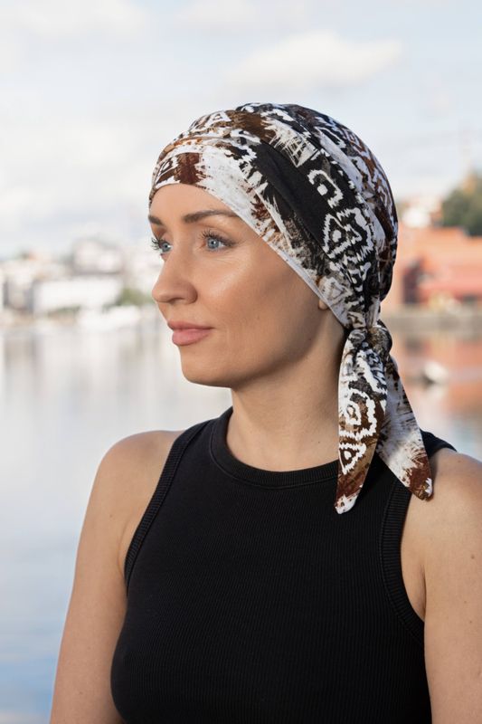Hodeplagg The Softie Wrap print