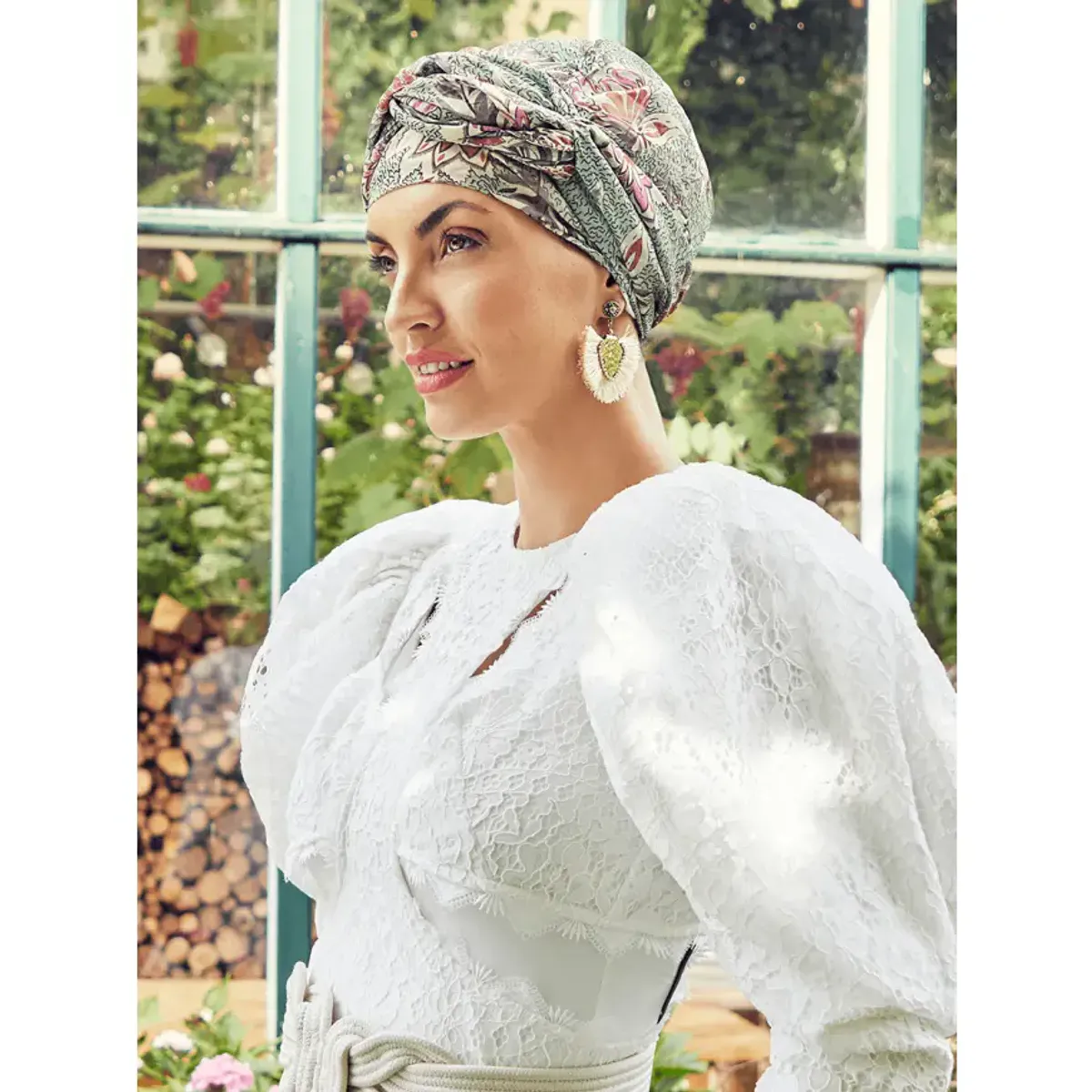 Hodeplagg Amber Boho Turban set 