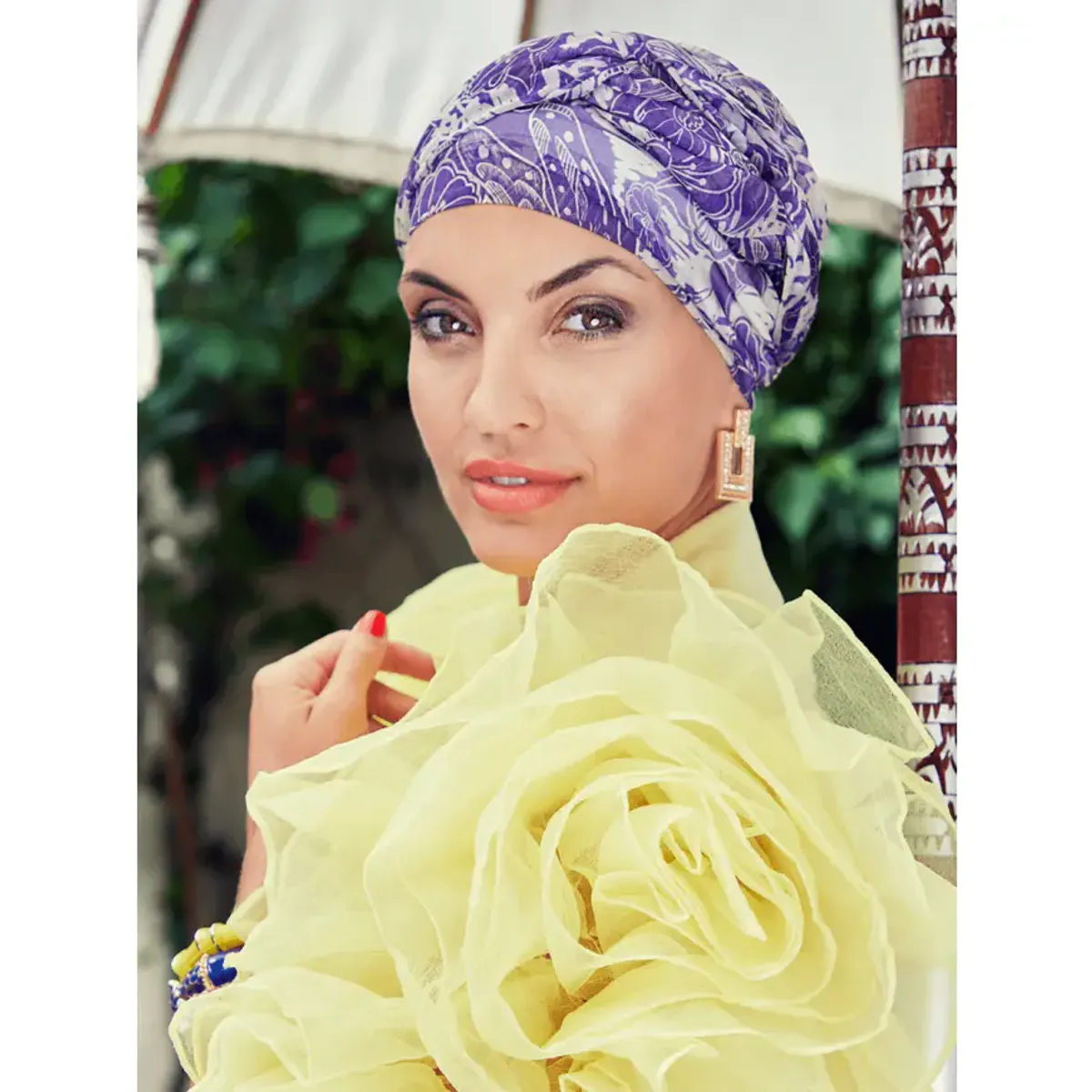 Hodeplagg Amber Boho Turban set 